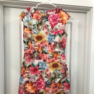 Pink NY & Company floral print dress